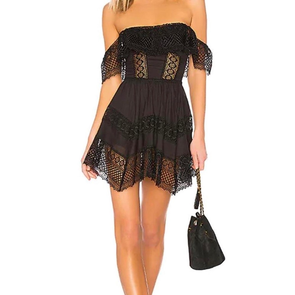 Charo Ruiz Black Vaiana Dress